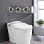 Toilette intelligente de nuit avec siège chauffant, buse autonettoyante, capteur de pied, télécommande, bidet à affichage à DEL,