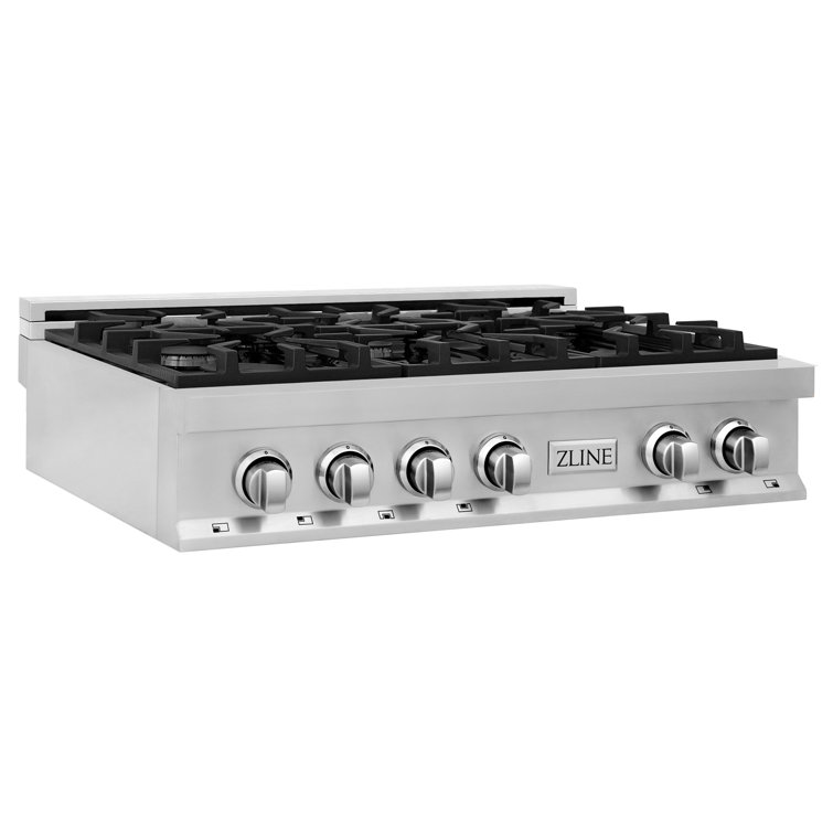 Professional 36" Gas Cooktop with 6 Burners