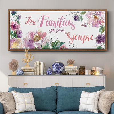 «Familyias Siempre», toile encadrée