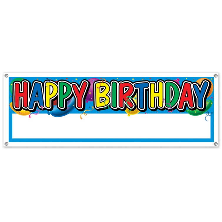 Happy Birthday Party Sign