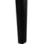 Table de salle à manger rectangulaire en esthétique Mid-Century, pieds en bois d'hévéa massif noir, plateau en faux bois d'aspect grain naturel, profondeur de 29,04 po, support de 250 lb, plateau à assemblage rapide nécessitant peu d'entretien, idéal