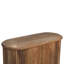 Armoire 32 "à texture ovale en bois massif brun avec deux portes