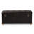 Janna Rustic Transitional Faux Leather Upholstered and Wood Storage Ottoman