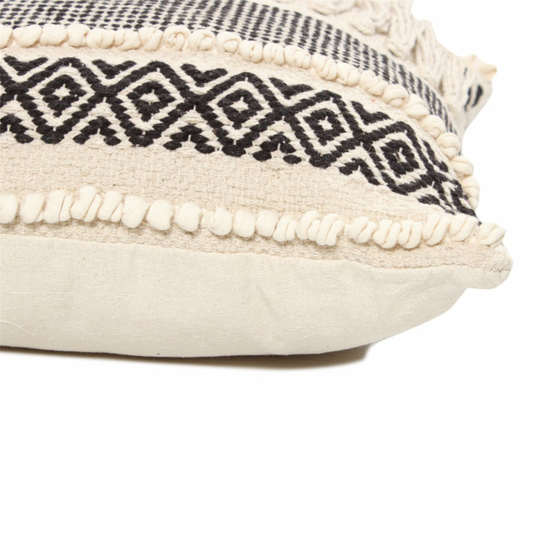 Striped Cotton Throw Pillow