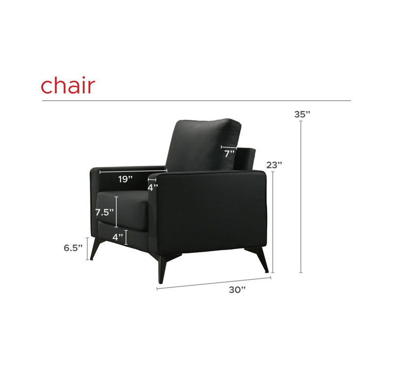 Chaise contemporaine rembourrée
