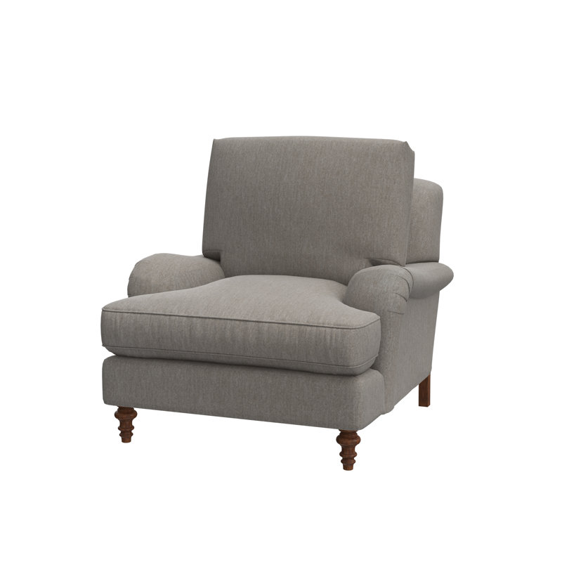 Lotta Accent Chair, Rise Charcoal (Performance fabric) 1357-95, Expresso