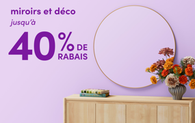 miroirs et déco en solde