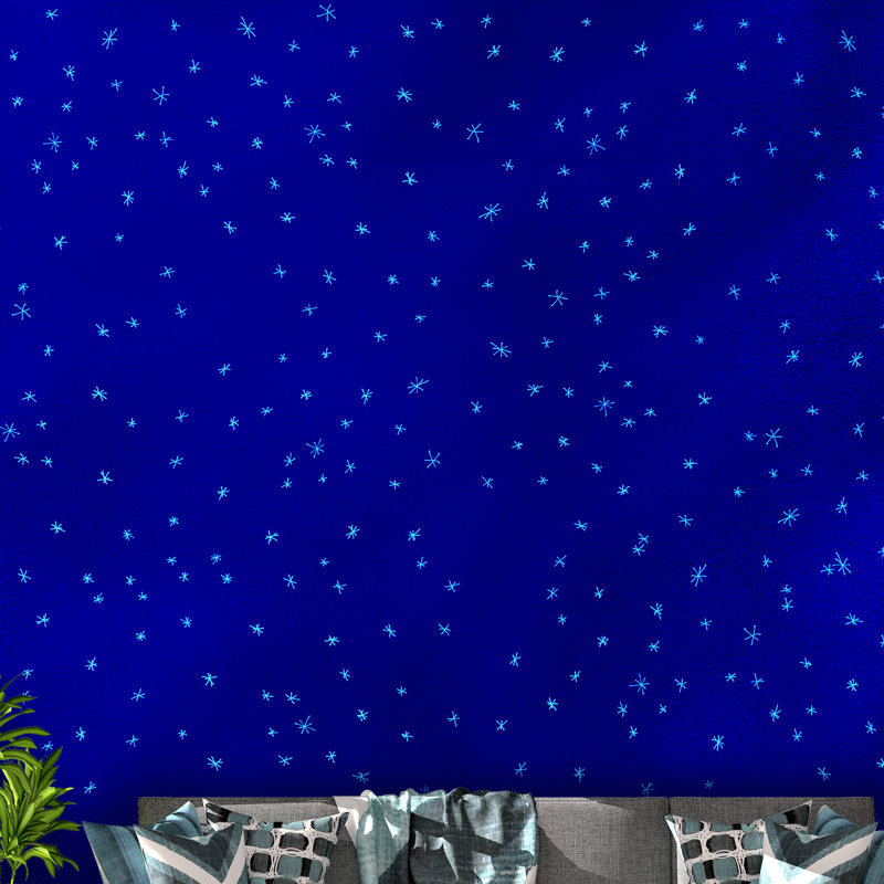 Murale nuit étoilée Beeville, H 108 po x l 96 po