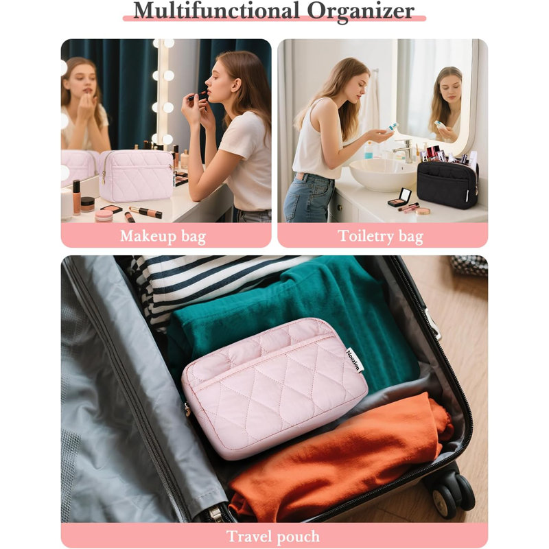Trousse de toilette rembourrée Puffy pour femme