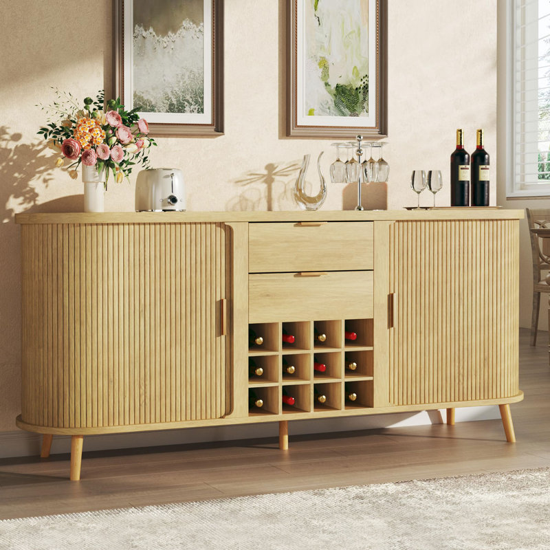 Buffet de 58 po avec 12 réservoirs à vin amovibles