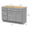 Base de meuble-lavabo simple 51 po seulement-95278092