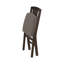 Chaise pliante rembourrée en bois et bois