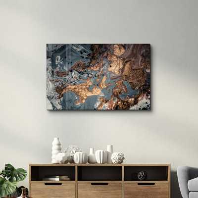 Peinture décorative en verre trempé