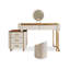 Coiffeuse avec miroir lumineux, 5 tiroirs, 1 chaise