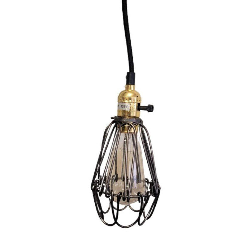 Luminaire suspendu cage Forge, Métal industriel