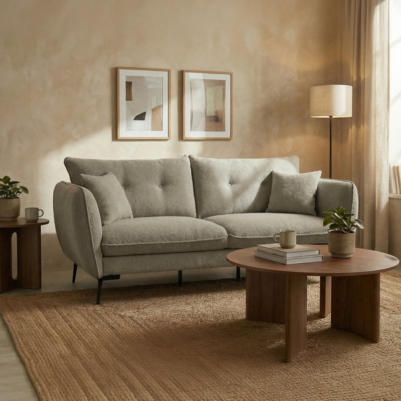 Cara 3 Seater Sofa, Ecru