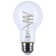 6 Watt LED - Reminiscent- Flex Grey Coil Filament - A19 - Medium Base - 2700K CCT - Clear - 120 Volt