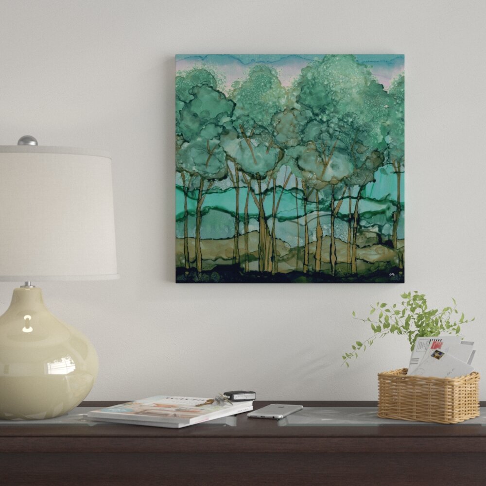 Winston Porter Green Tree Grove On Canvas by Elizabeth Medley Print ...