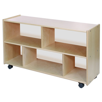 5 Compartment Manufactured Wood Shelving Unit