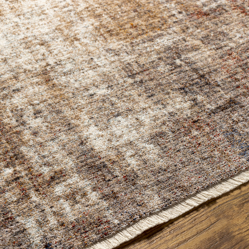 Michalski Abstract Rust Area Rug, Rectangle 3' x 5'