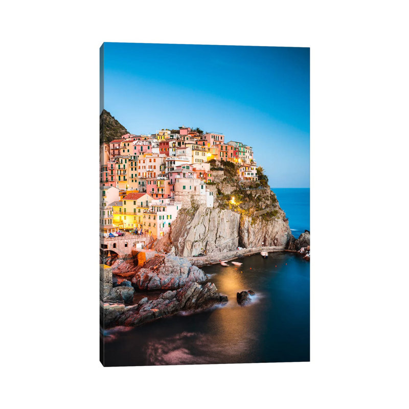Mediterranean Town II by Matteo Colombo - Wrapped Canvas Print, 20.32 cm H x 30.48 cm W