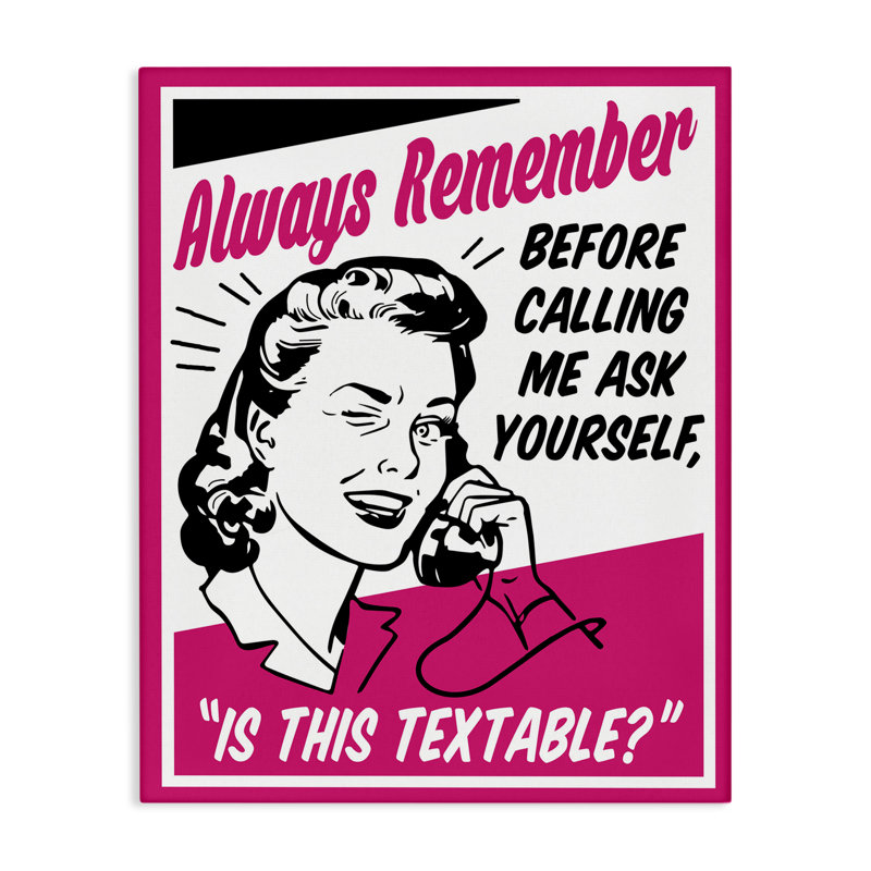 «Funny Is This Textable» par Jedco Brands, Inc., H 20 po x l 16 po