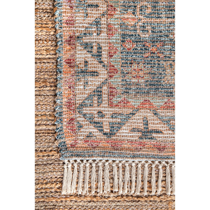 Tapis brun / bleu Alliston, Rectangle 3 pi x 5 pi