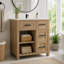 Freestanding Standard Single Vanity Bathroom Vanity With Resin Top