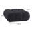 Cicerone Black Vegan Shearling Modular Ottoman