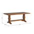 Makris 78" Solid Wood Oak Finish Top 7-Piece Dining Set With French Ladder Back Chairs