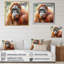 Orang-outan tropical I - animaux, art mural sur toile-778313900-778313901