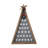 Freestanding Tree Shaped Christmas Advent Calendar With Wreath Magnet