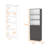 Sutton 2-Door Bookcase, Storage With Multi-Level Shelves And Double Door Design-1959021048