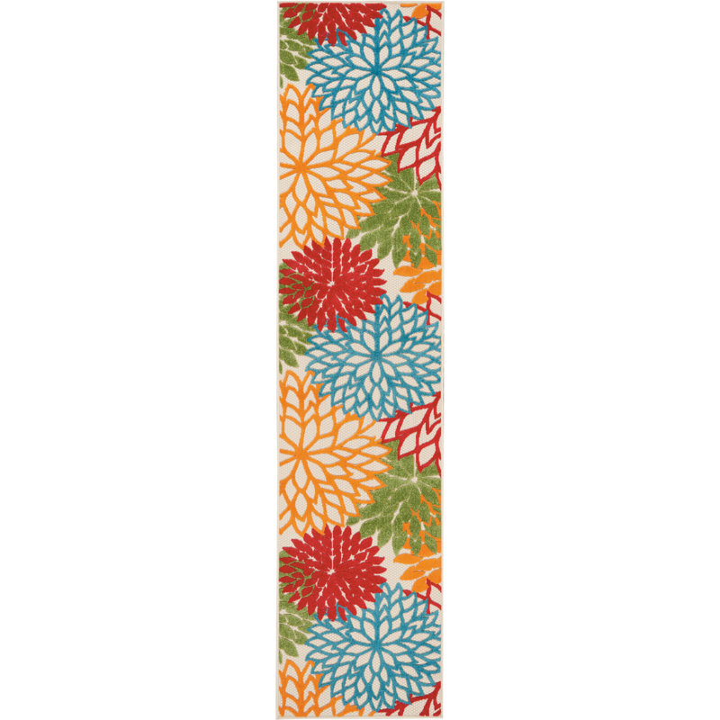 Abela Floral Indoor Rug, Runner 2'3" x 12'