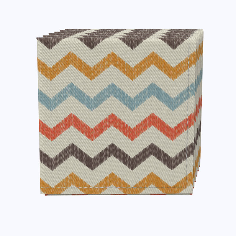 100% Cotton Chevron Square Napkin