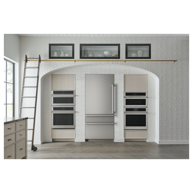Monogram 36" Panel-Ready Premium Integrated Bottom-Freezer Refrigerator, Right