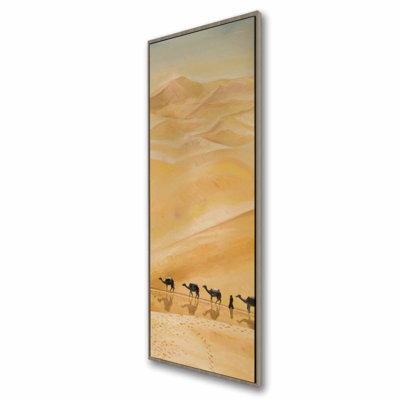 «Walking in the Desert Beach», toile encadrée | Décoration intérieure