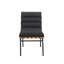 Ensemble de 2 chaises de salle à manger en tissu bouclé noir avec pattes en fer noir-1738581731-1738581736