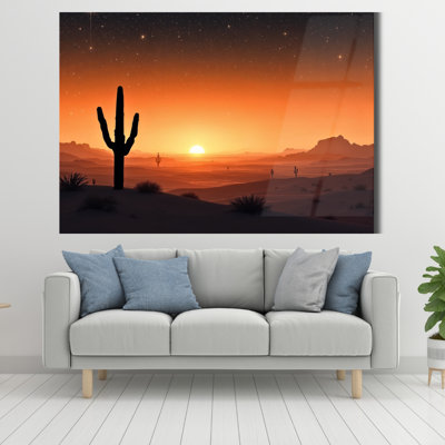 Art mural en verre trempé Desert Sunset