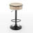 Adjustable Height Swivel Bar Stool With Hidden Storage And Linen Seat, Versatile For Various Rooms-149744894