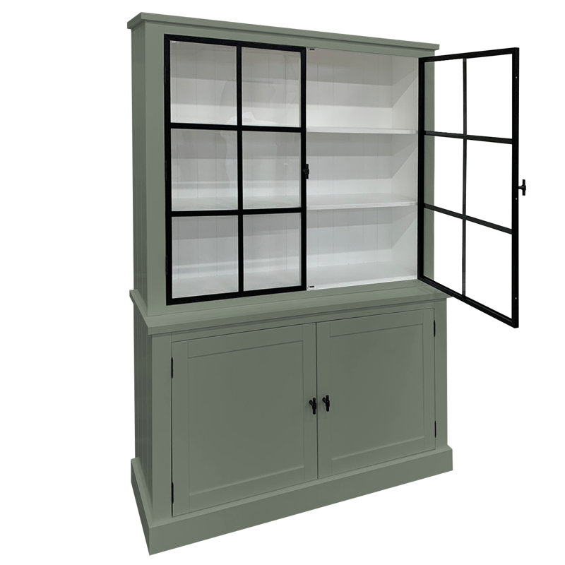 Avangelia Display Cabinet, Cement Grey