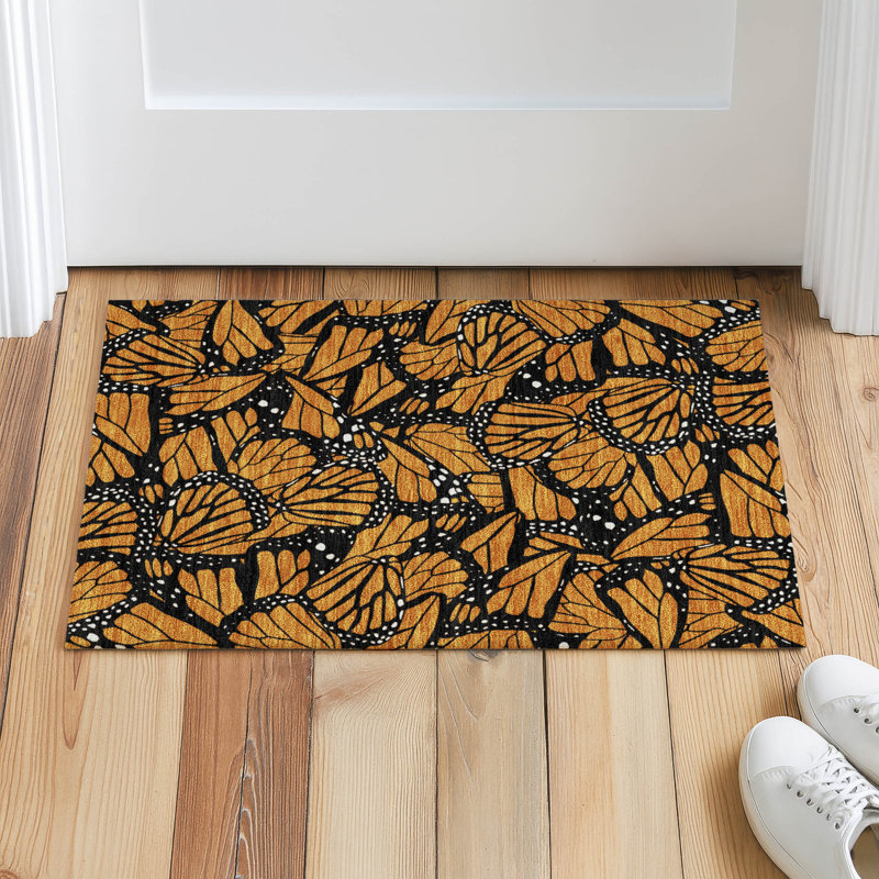 Tapis intérieur / extérieur lavable à la machine Chantille ACN2846, Orange, 1 pi 8 po x 2 pi 6 po