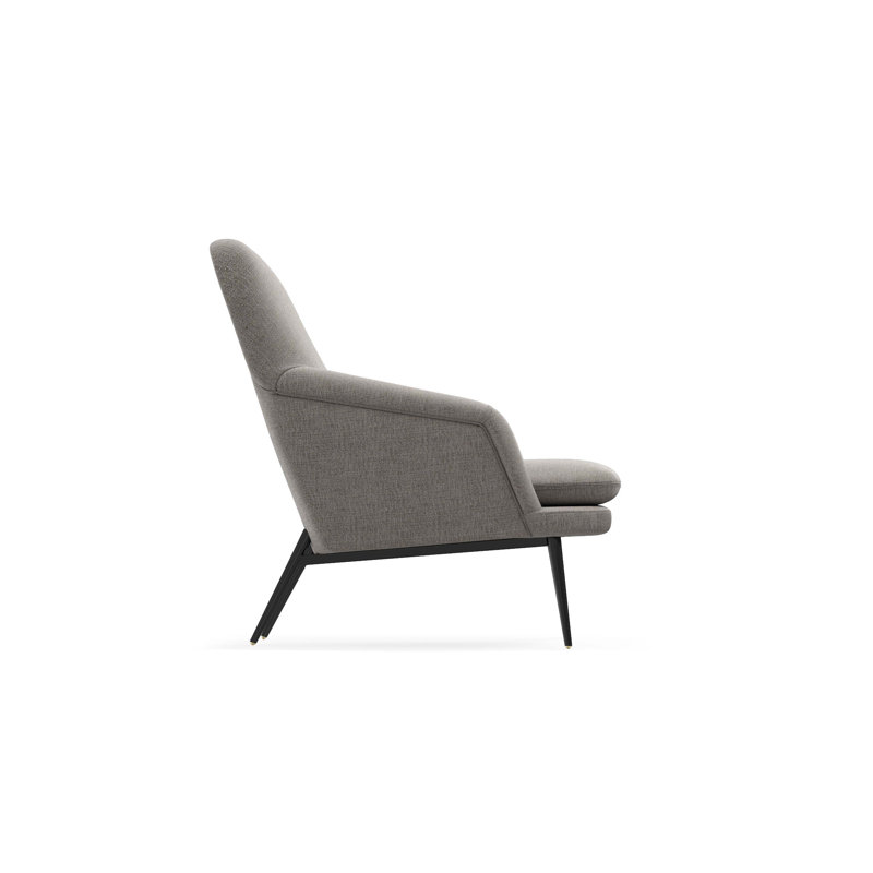 Fauteuil large 33,07 po Makhiya, Tissu gris