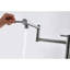 Robinet remplisseur de pot avec extension - rotation à 360 ° et fonction pliable, élégance en nickel brossé, fabrication en laiton, poignées doubles pour faciliter la manipulation de l'eau et pliable, décoration, fabriqué, lisse