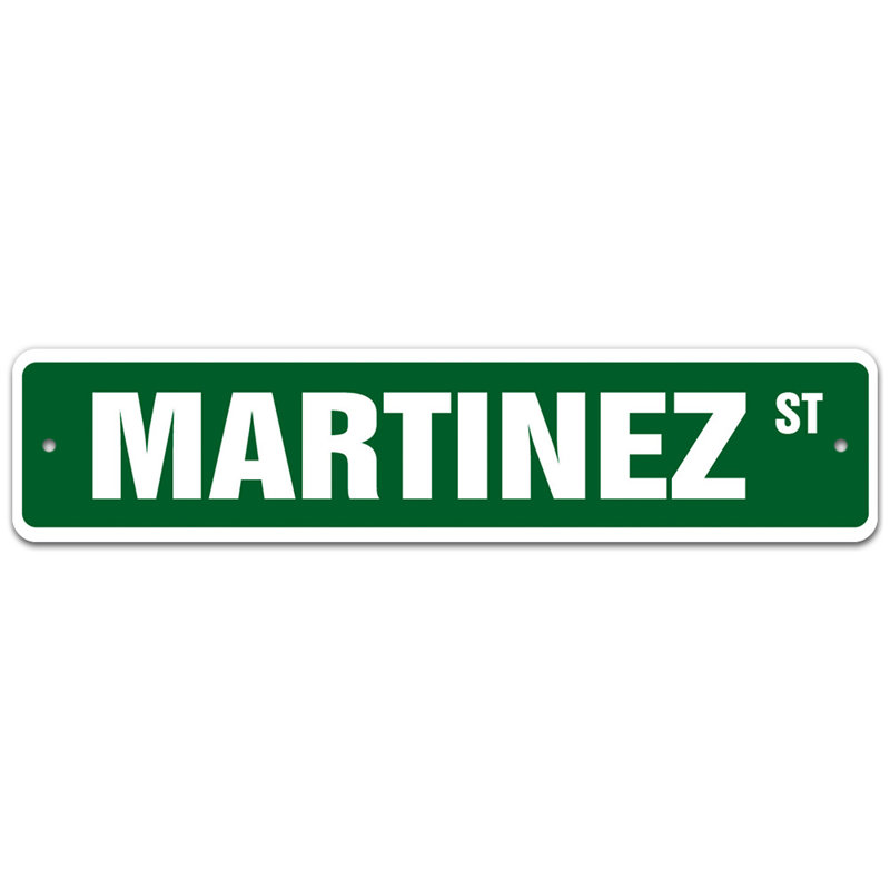 Plaque de rue Otto, H 4 po x l 18 po x P 0,1 po