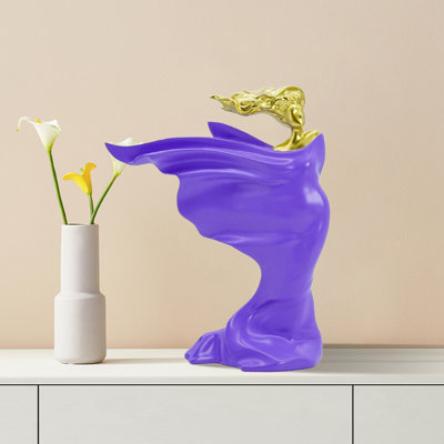 Elegant Resin Female Statue Decor - Perfect For Dining Tables, Desks, And Offices