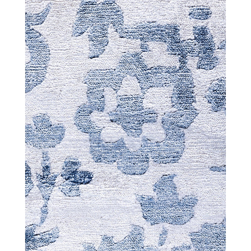 Overdyed One-of-a-Kind Rectangle 9'2" X 12'1" Hand Knotted Area Rug
