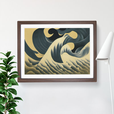 Abstract Japanese Wave Vol.1 - Framed Print