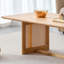 Table basse rectangulaire en bois massif Rattan Tea Table
