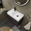 Meuble-lavabo de salle de bain avec lavabo, meuble-lavabo mural flottant, armoire de rangement avec portes doubles pour la salle de bain-711124354